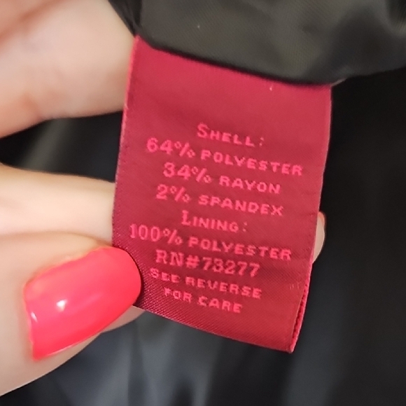 212 Collection Preppy Office NWT Size 14 Black Plaid Tailored One Button Blazer - Picture 5 of 8